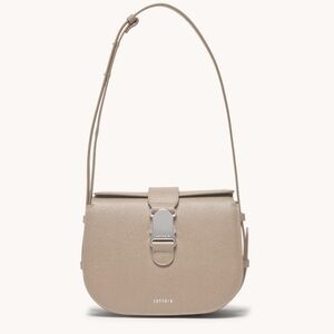 NWT SENREVE CADENCE BAG - PEBBLED / SAND / SILVER